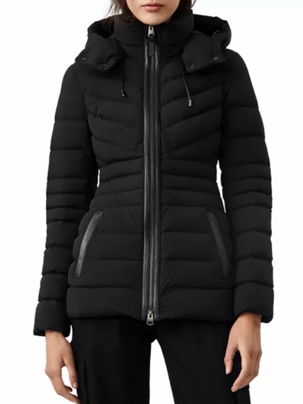 Mackage Patsy Hooded Down Coat in Black, Size S, NEW w/Tag